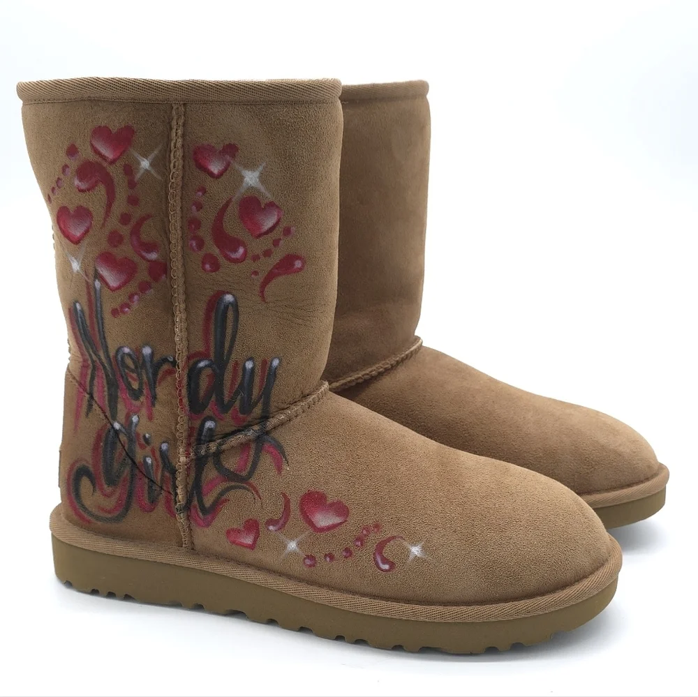 UGG woman’s Classic Short II Boot Custom Chestnut